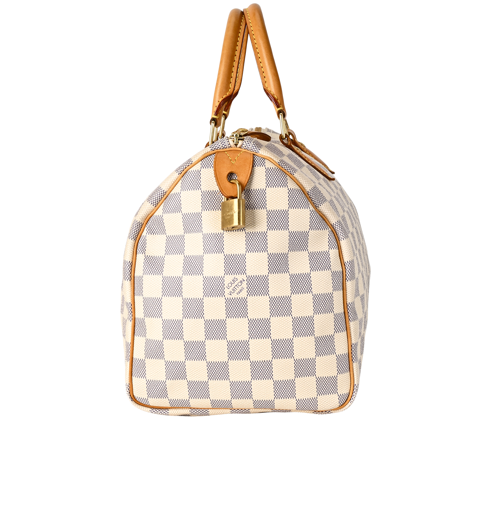 Speedy 30, &pound;640, Handbags, Blue/White, Canvas, Bottom view